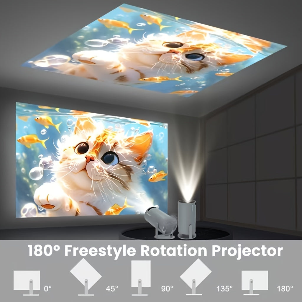 Magcubic Projector HY300 Pro Android 11.0 EU Plug Allwinner H713 Native 1280*720P wireless5.0 Support 4K Auto Correction Mini Projector