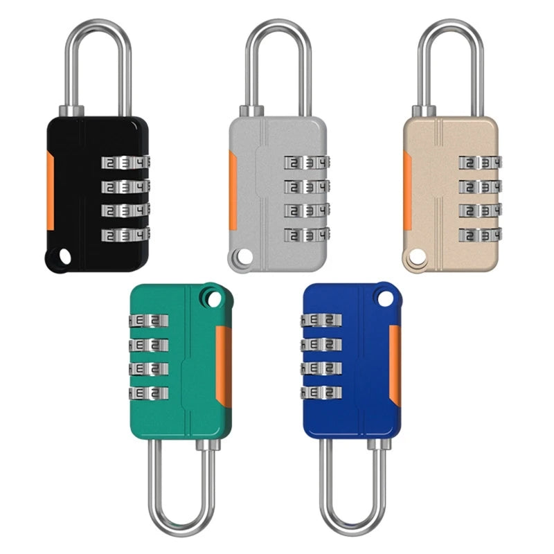 4 Digit Code Combination Padlock Small Travel Luggage for CASE Lock Keyless Shackle Lock for Backpack Tsa Lock for Luggage