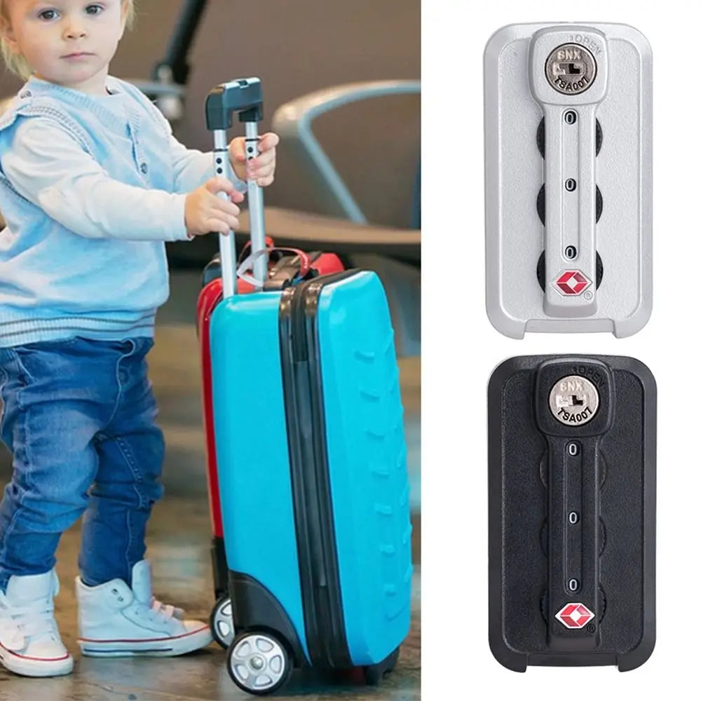 TSA 3 Digit Combination Lock Anti theft Lock Catch Customs Password Lock Security Tool Padlock Suitcase Luggage Coded Lock