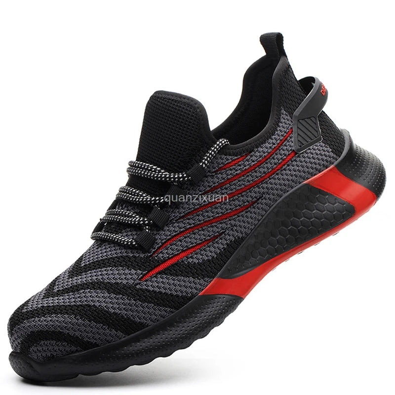 Men Work Safety Shoes Anti-puncture Working Sneakers Male Indestructible Work Shoes Men Boots Lightweight Men Shoes Safety Boots