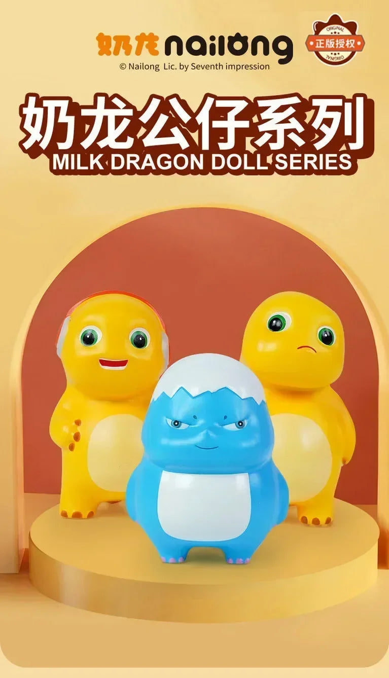 Miniso Cute Kawaii Milk Dragon Doll Plush Toy Pillow Nailong Pendant Boy And Girl Birthday Holiday Gift