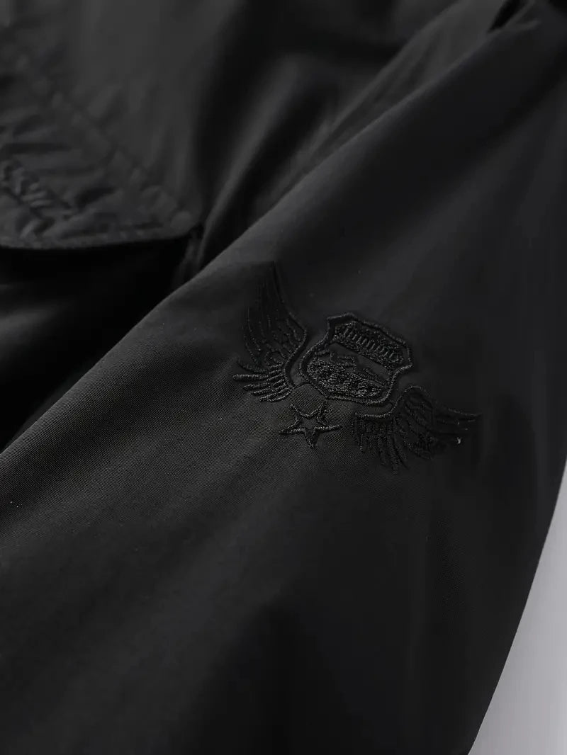 Detachable windproof sleeved hooded jacket suitable for outdoor activities men's casual waterproof multi pocket jacket vest