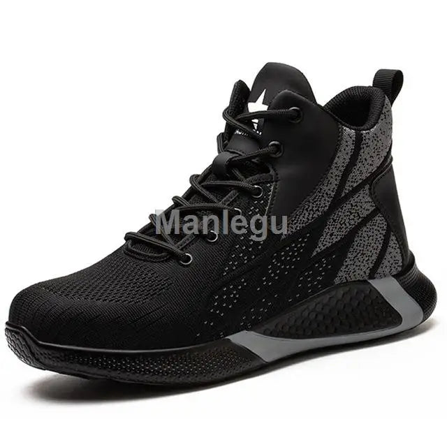 Work Boots Steel Toe Safety Shoes Men Women Work Shoes Sneakers Lightweight Anti-Puncture Safety Shoes Men Indestructible Boots