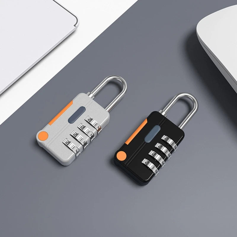 4 Digit Code Combination Padlock Small Travel Luggage for CASE Lock Keyless Shackle Lock for Backpack Tsa Lock for Luggage