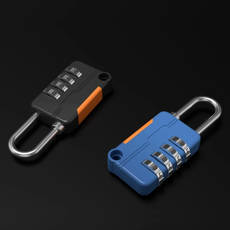 4 Digit Code Combination Padlock Small Travel Luggage for CASE Lock Keyless Shackle Lock for Backpack Tsa Lock for Luggage