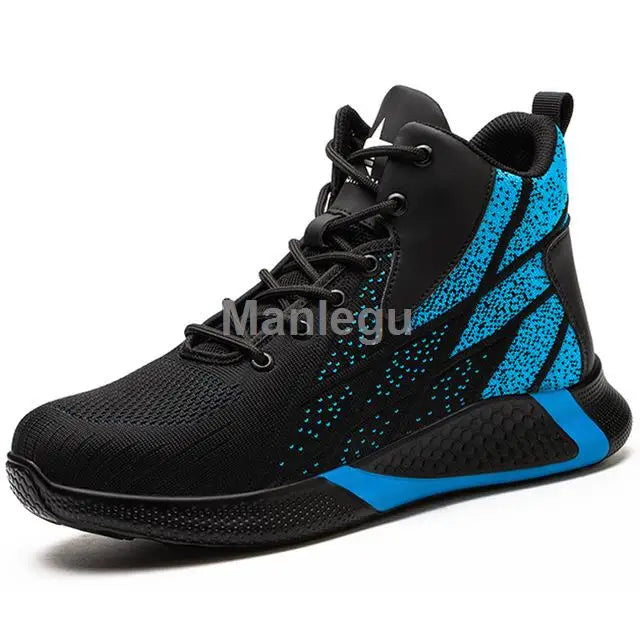 Work Boots Steel Toe Safety Shoes Men Women Work Shoes Sneakers Lightweight Anti-Puncture Safety Shoes Men Indestructible Boots