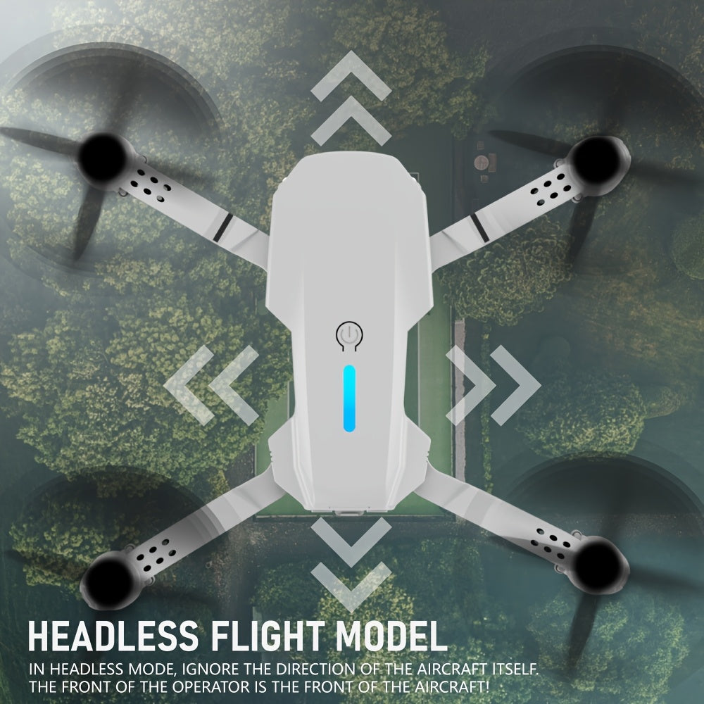 Optical Flow Version E88 Dual Camera Drone, Remote-Controlled Toy Drone, Foldable Storage, Intelligent Hovering, Optical Flow Positioning, Ideal Gift for Beginners, Men, And Youngsters, Single Battery, FACEGLE