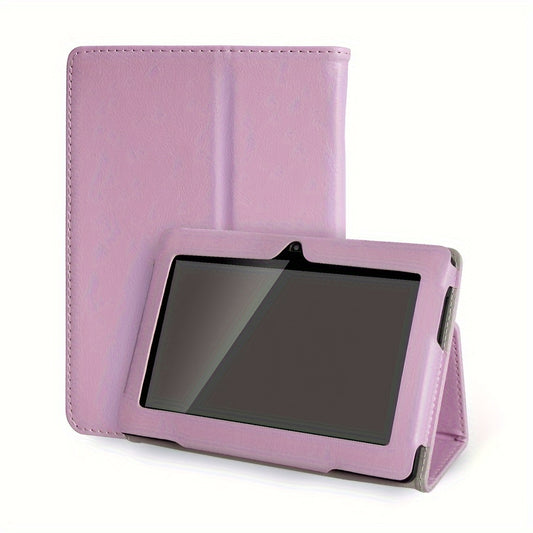 ATMPC 7" Android 11 Tablet with Quad Core Processor, 2GB RAM 32GB ROM, HD IPS Display, Dual Camera, WiFi, USB OTG & Built-in Case - Purple, Media Consumption, Productivity Device, Modern Tablet, Sleek Design, Durable Build, C